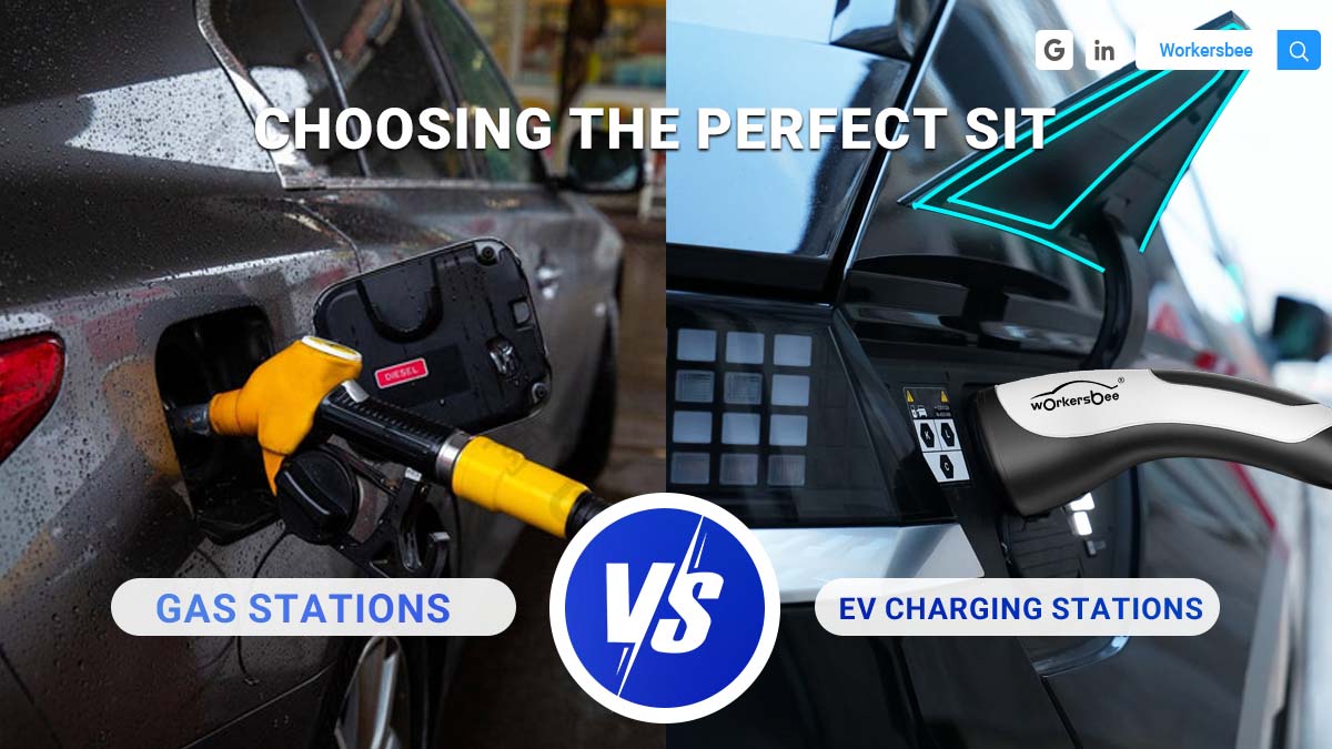 Posto de gasolina vs. posto de carregamento de veículos elétricos: principais diferenças na seleção do local