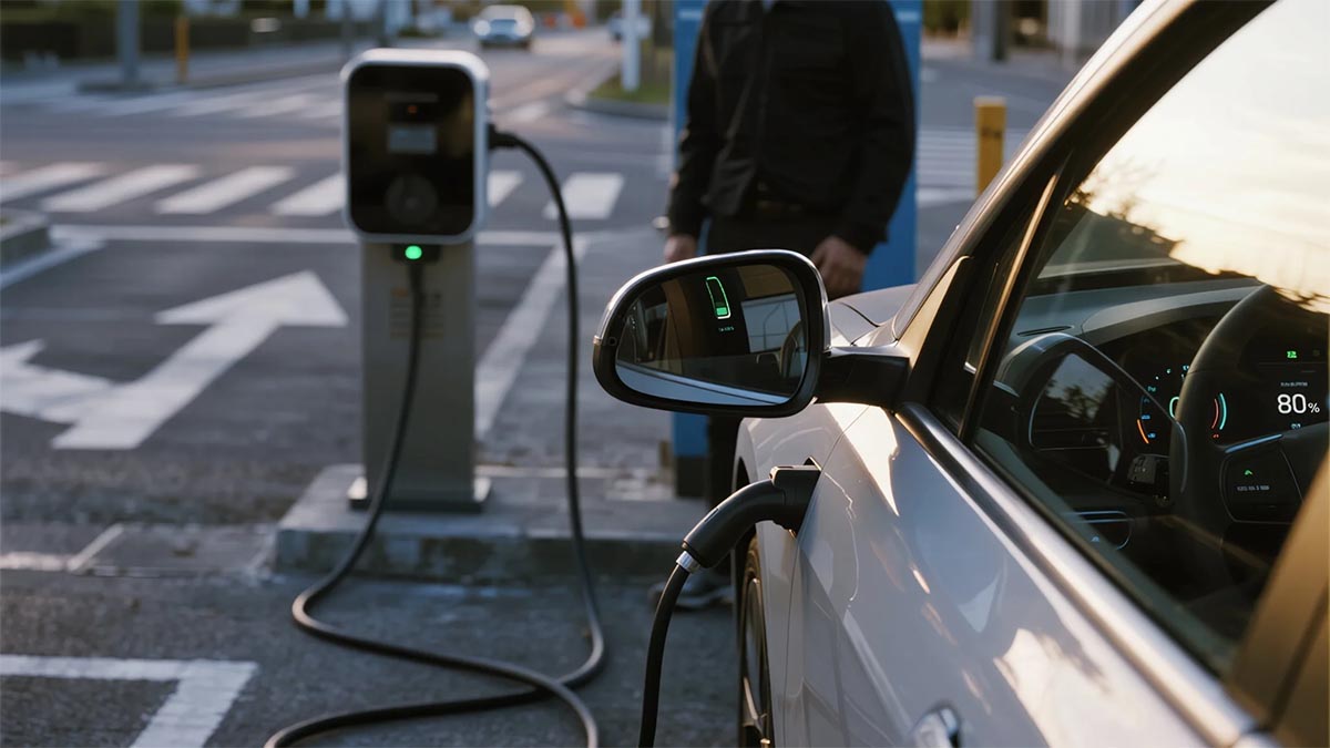 Por que o carregamento de veículos elétricos diminui após 80%