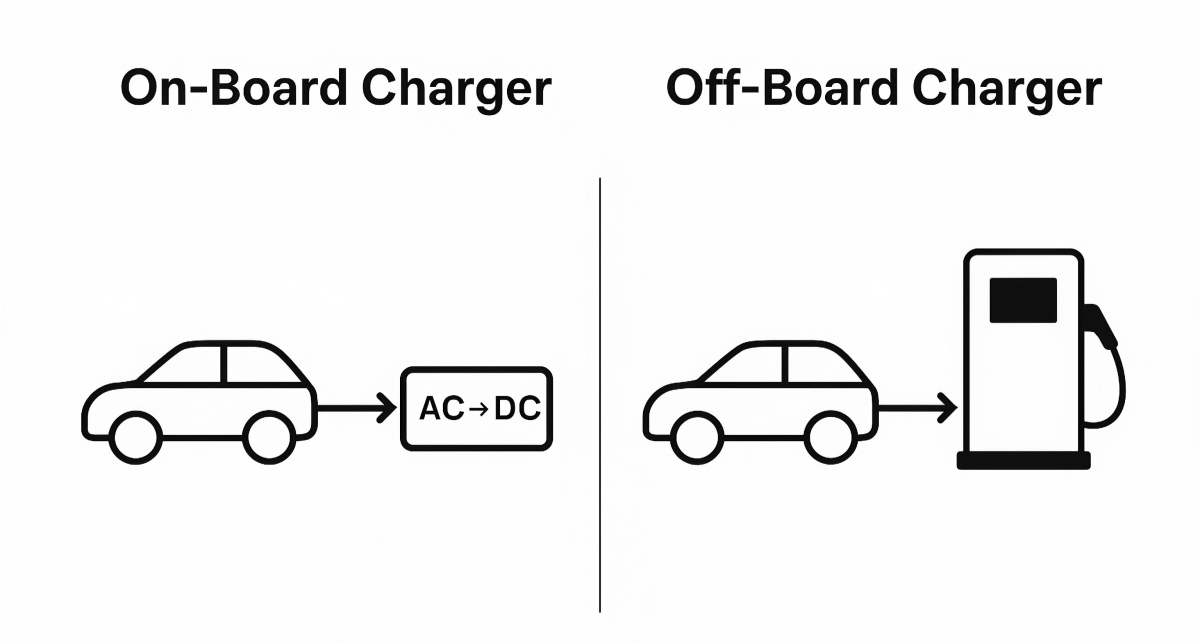 Example chart showing DC fast charging power taper as state of charge increases