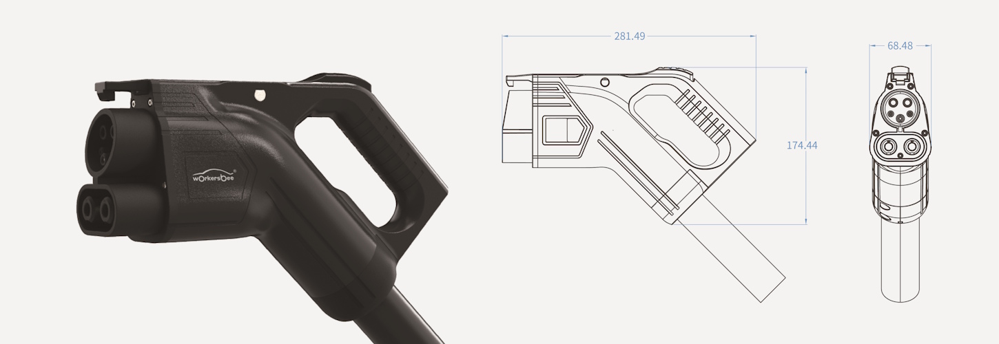 Select the configuration according to charger output, cable specifications, and operating conditions.