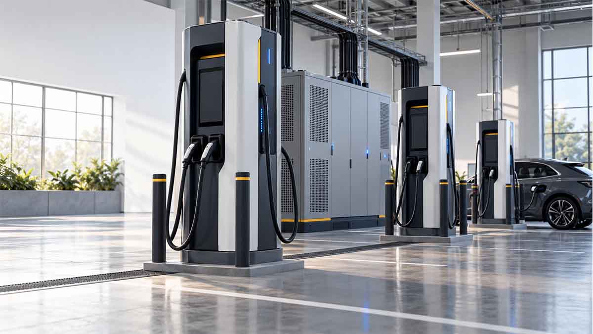 Além de 750 kW: O que o novo sistema de carregamento da EVgo revela sobre carregamento de alta potência.